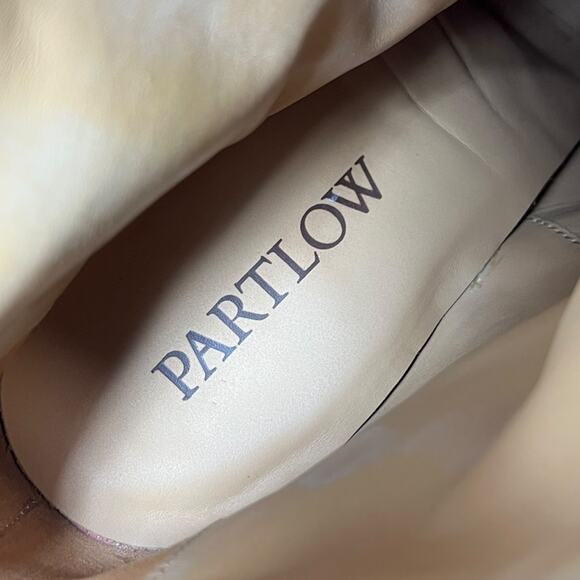 PARTLOW Charlotte Leather Buckle Western Booties In Nero Size 42 - Picture 10 of 14